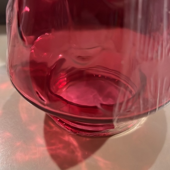 NWT Red Hallow glass modern Christmas tree decor - Picture 2 of 2